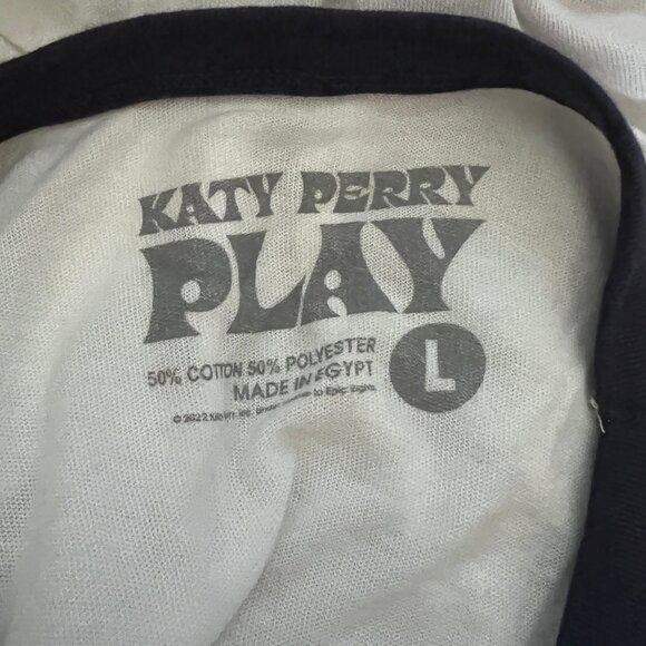 KATY PERRY PLAY Playland Las Vegas Residency Textured Unisex Ringer Tee L - Picture 8 of 8